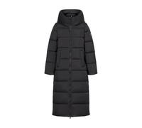 ECOALF- Abrigo Largo de Poliéster con Cremallera- Coats- Mujer- Negro- S- Abrigo Largo de Poliéster con Cremallera