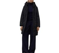 ECOALF Abrigo Largo Negro con Capucha, Impermeable, Estilo Minimalista, para Invierno, Diseño Moderno (FR/ES, Letras, M, Regular, Regular, Negro)