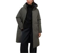 ECOALF Abrigo Largo reversible de Invierno,verde/azul con Capucha, Impermeable, Estilo Minimalista (FR/ES, Letras, M, Regular, Regular, Verde/azul)