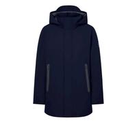Ecoalf Abrigo Parko Hombre Impermeable con Capucha Navy | Relleno PrimaLoft®, Costuras Termoselladas, Transpirable 5K, Libre de PFC, Poliéster Reciclado