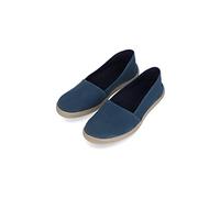 ECOALF - Alpargatas Hombre Obialf, de Algodón Orgánico, Vintage, Veganas, Sneakers, Zapatillas Unisex, sin Cordones, Talla 44, Color Azul Índigo