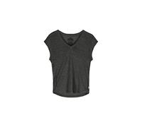 ECOALF - Camiseta Mujer Viealf, de Lino, con Cuello Redondo, Camiseta de Manga Corta, Transpirable y Cómoda, T-shirt, Talla XS, Color Gris
