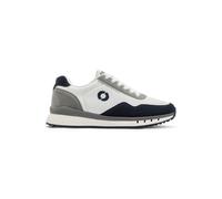Ecoalf Cervinoalf Leather Sneakers White/navy Talla: 40 | Zapatos con Cordones Outlet | Hombre | Blanco
