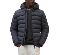 ECOALF Chaqueta Acolchada con Capucha, Invierno, materiales reciclados Gris oscuro (FR/ES, Letras, M, Regular, Regular, Gris oscuro)