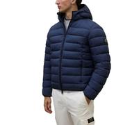 ECOALF Chaqueta Acolchada con Capucha, Invierno, materiales reciclados Gris oscuro (FR/ES, Letras, XL, Regular, Regular, Gris oscuro)