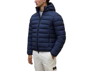 ECOALF Chaqueta Acolchada con Capucha, Invierno, materiales reciclados Gris oscuro (FR/ES, Letras, XL, Regular, Regular, Gris oscuro)