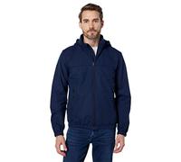 ECOALF - Chaqueta Hombre Harrialf, de Algodón Orgánico y Nylon Reciclado, con Capucha, Impermeable, Cómoda y Ligera, Chaqueta Hombre, Talla S, Color Azul Marino
