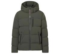 ECOALF Chaqueta Vegana de Invierno con Capucha, Verde Militar, Cremallera Completa, Bolsillos con Cierre (FR/ES, Letras, L, Regular, Regular, Verde)