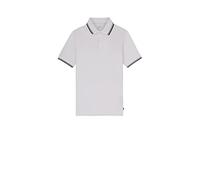 ECOALF - Polo Hombre Argolalf, con Manga Corta, de Algodón, Tejido Reciclado, Polo Manga Corta Hombre, Polo Piqué Hombre, Cómodo y Versátil, Talla L, Color Blanco