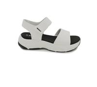 ECOALF Sandalias Deportivas para Mujer, Suela Negra con Plataforma, Correas Blancas, Estilo Casual (Blanco, Sistema tallas calzado EU, Adulto, Números, mediano, 40)
