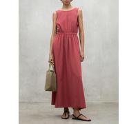 Ecoalf Vestido maxi largo de mujer regular fit sin mangas. Rojo Granate 42/L