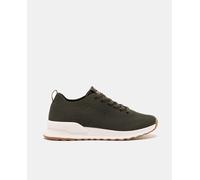 Ecoalf Zapatillas Condeknit de mujer tipo calcetín bajas cordones. Verde 40