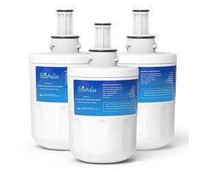 EcoAqua EFF-6011A Filtro de Agua para Nevera Compatible con Samsung DA29-00003G, HAFCU1/XAA, HAFIN2/EXP, DA97-06317A, DA29-00003A, DA29-00003B, APP100/1, DA61-00159, SGF-DSB20, WSS-1 (3)