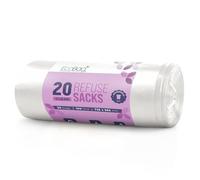 EcoBag 20 bolsas de reciclaje transparentes calibre 88 100L