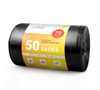 EcoBag - Bolsas de basura extra fuertes y resistentes, bolsas de basura reciclables, resistentes a fugas, ecológicas, bolsas de eliminación de residuos duraderas para uso doméstico y comercial, 35