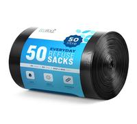 EcoBag - Bolsas de basura extra fuertes y resistentes, bolsas de basura reciclables, resistentes a fugas, ecológicas, bolsas de eliminación de residuos duraderas para uso doméstico y comercial, 30