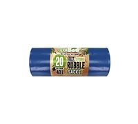 Ecobag ECO20RB - Juego de 20 sacos de goma superfuertes y resistentes de 40 litros de capacidad, color azul, 508 mm x 762 mm