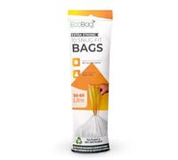 EcoBag - Paquete de 10 bolsas de basura con cordón para cocina, 50-60 L, 28 micras, resistentes, extrafuertes, compatibles con Brabantia, ecológicas, resistentes a desgarros, bolsas de reciclaje