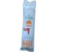 EcoBag - Paquete de 100 bolsas de basura con cordón para cocina, 50-60 L, 28 micras, resistentes, extrafuertes, compatibles con Brabantia, ecológicas, resistentes a desgarros, bolsas de reciclaje