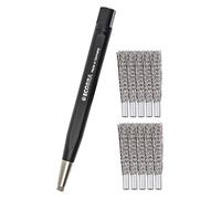 Ecobra Lápiz de borrar (lápices de pincel + 10 borradores de repuesto, goma de alambre de acero inoxidable)