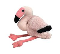 EcoBuddiez - Flamenco de Deluxebase. Peluche Pequeño Elaborado con Botellas de Plástico Recicladas. Lindo Peluche Ecológico con Forma de Animalito para Niños Pequeños.