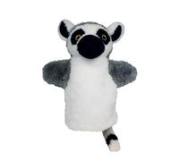 EcoBuddiez Hand Puppet - Lémur de Cola anillada de Deluxebase. Títeres de Felpa de lémur para niños. Eco-Friendly Animal Toy Puppet for Pretend Play and Kids Gifts.