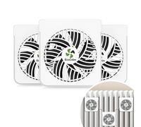 EcoCalm Ventilador de radiador con imanes para radiadores de hierro fundido, ventilador magnético con termostato de calefacción inteligente, ventilador de calefacción, aumenta la e