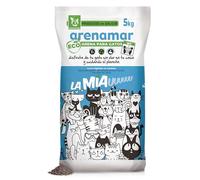 ECOCELTA | Arena para Gatos Arenamar 5 KG | Neutraliza Olores y Absorbe con Eficiencia | 100% Natural, Biodegradable y Sostenible | Producción Local con Concha de Mejillón | Limpieza Fácil y Sin Polvo