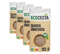 ECOCESTA Cereales Quinoa Hinchada Bio Bolsa 25 G (Paquete de 4)