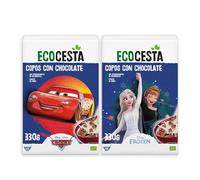 ECOCESTA - Copos Ecológicos de Maíz Tostado con Chocolate - 330 g