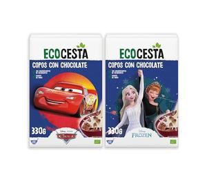 ECOCESTA - Copos Ecológicos de Maíz Tostado con Chocolate - 330 g