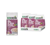 ECOCESTA - Copos Suaves de Avena Integral Ecológica 800g - Pack 3 X