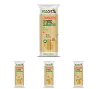 Ecocesta - Espaguetis de Trigo Ecológico - 500 g - Pasta Sin Gluten - Alto Contenido en Fibra y Proteínas - Elaborado con Harina de Trigo Sarraceno - Fácil de Preparar (Paquete de 4)