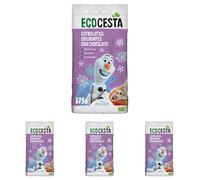 Ecocesta - Estrellitas Crujientes Ecológicas con Chocolate - 375 g - Alto Contenido en Fibra e Hidratos de Carbono - Sin Aceite de Palma - Ideal como Desayuno o Tentempié (Paquete de 4)
