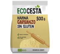 Ecocesta - Harina Ecológica de Garbanzos - 500 g - Contribuye a Mejorar el Tránsito Intestinal - Aporta una Dosis Extra de Energía - Indicada para Elaborar Galletas o Pan