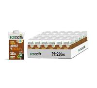 ECOCESTA MEJOR CADA DIA - Pack de 24 Unidades de 250 ml de Bebida Ecológica Vegetal Mini de Arroz y Cacao - Sin Gluten - Apto para Veganos - Ideal para el Desayuno y la Merienda
