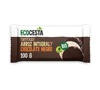 ECOCESTA MEJOR CADA DÍA - Tortitas Ecológicas de Arroz y Chocolate Con Leche 90 g - Sin Gluten y Sin Aromas Artificiales - Ideales para Desayunos y Meriendas