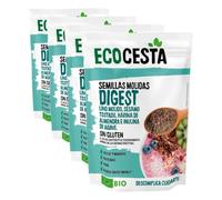 Ecocesta - Semillas Digestion Bio - 200 g - Ricas en Fibra y Nutrientes - Fuente Natural para una Digestión Saludable - Aptas para Veganos (Paquete de 4)