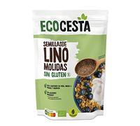 Ecocesta - Semillas Ecológicas de Lino Molidas - 200 g - Alto Contenido en Fibra, Omega 3, Vitamina E y Magnesio - Apto para Dieta Vegana y Paleo