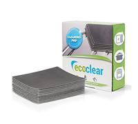 EcoClear Esponja limpiadora para Superficies Brillantes de Acero Inoxidable, 10 Piezas, Limpiador Profesional y a Fondo de Acero Inoxidable, Limpieza antibacteriana, Limpiador de ollas, Reutilizable