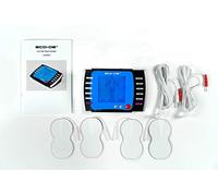 ECODE Electroestimulador Digital TENS Massager, Doble Canal, EMS, 4 electrodos, Fortalecimiento Muscular Total, programas Auto ECO-309