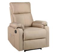 ECODE® Sillón Reclinable Manual de Tela con Reposabrazos Lavables y Sistema Pared Cero - Comodidad para Personas Mayores en Salones o Espacios Reducidos