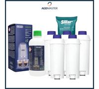 EcoDecalk 500ml descalcificador + 5x filtro de agua apto para Delonghi con DL...