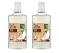 ECODENTA Enjuague bucal orgánico certificado para aliento fresco con coco, extracto de coco, aloe vera y aceite de menta, cuidado bucal natural para encías saludables y aliento fresco, 500 ml (paquete