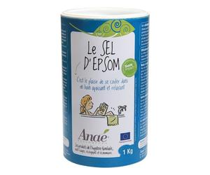 Ecodis Anaé by Epsom salt (1 kg) - para el baño, el exfoliante y el jardín