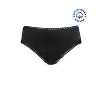 Ecodis Anaé by Menstrual Panties Braga para menstruación ligera - negra L - de algodón orgánico certificado