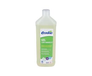 ECODOO Lavavajillas Concentrado en Gel para Máquina 1L - Desengrasante, con Aceite Esencial de Naranja Bio, Sin Perfumes Sintéticos