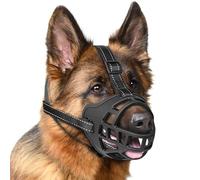 EcoEarth Bozal para Perros - Bozal de Canasta Duradero para Perros pequeños - Pequeño, Negro - Cubierta bucal Ajustable y Transpirable para Evitar mordeduras y ladridos