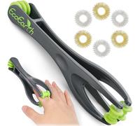EcoEarth Juego de Masajeador para Dedos y Manos (7 Piezas) - 1 Rodillo de Masaje y 6 Anillos de Masaje para Dedos - Herramientas de Terapia de Acupresión y Confort de Tejido Profundo