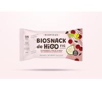 ECOFICUS BIOSNACK Barritas Energéticas sabor Arándano - Higo Seco Sin Azúcar Añadido, 100% Natural y Orgánicas, Sin Gluten, Vegana - Pack 12x35g, Arándano rojo)